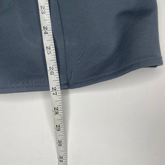 Betabrand Double-Breasted Stretch Ponte Blazer XL Dusty Blue Silver Buttons - Picture 9 of 13